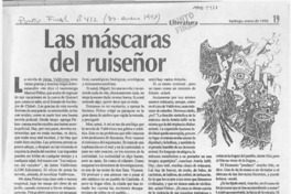 Las máscaras del ruiseñor  [artículo] Miguel Arteche.