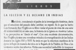 La Iglesia y el océano en Indias La Iglesia y el océano en Indias