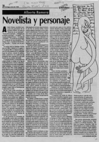 Novelista y personaje  [artículo] Luis Merino Reyes.