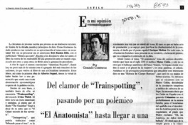 En mi opinión  [artículo] Gonzalo Contreras.
