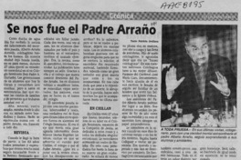 Se nos fue el Padre Arraño Se nos fue el Padre Arraño