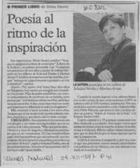 Poesía al ritmo de la inspiración  [artículo].