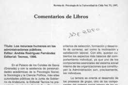 Los recursos humanos en las administraciones públicas Los recursos humanos en las administraciones públicas