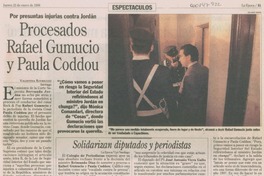 Procesados Rafael Gumucio y Paula Coddou Procesados Rafael Gumucio y Paula Coddou