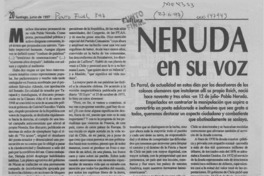 Neruda en su voz Neruda en su voz