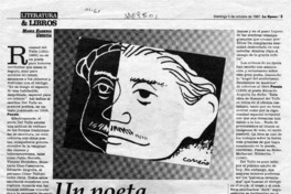 Un poeta perturbador  [artículo] María Eugenia Urrutia.