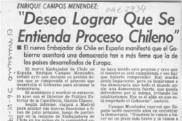 "Deseo lograr que se entienda proceso chileno"  [artículo].