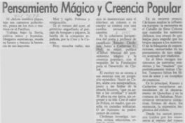 Pensamiento mágico y creencia popular Pensamiento mágico y creencia popular