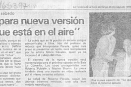 Ictus prepara nueva versión de "Lo que está en el aire" Ictus prepara nueva versión de "Lo que está en el aire"