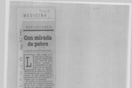 Con mirada de pobre Con mirada de pobre