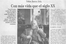 Con más vida que el siglo XX Con más vida que el siglo XX