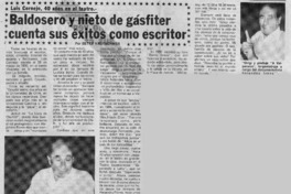 Baldosero y nieto de gásfiter cuenta sus éxitos como escritor