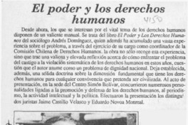 El Poder y los derechos humanos  [artículo].
