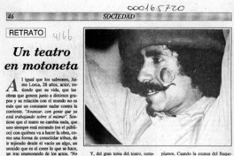Un Teatro en motoneta  [artículo].