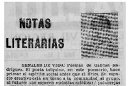 Notas literarias
