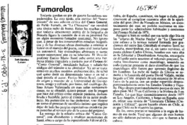 Fumarolas  [artículo] Luis Sánchez Latorre.