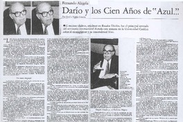 Darío y los cien años de "Azul" (entrevista) Darío y los cien años de "Azul" (entrevista)