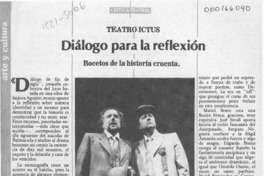 Diálogo para la reflexión  [artículo] Virginia Vidal.