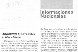 Apareció libro sobre el mar chileno