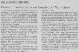 Nuevo premio para un empleado municipal Nuevo premio para un empleado municipal