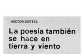 La poesía también se hace en tierra y viento La poesía también se hace en tierra y viento
