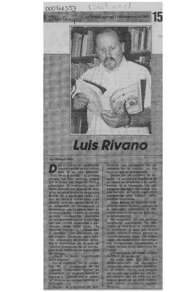 Luis Rivano  [artículo] Plinio el Viejo.