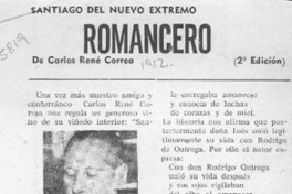 Romancero  [artículo] Edmundo R. Márquez-Bretón.
