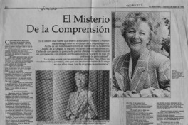 El misterio de la comprensión El misterio de la comprensión
