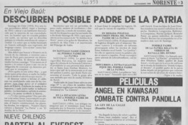 Descubren posible padre de la patria