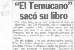 "El Temucano" sacó su libro "El Temucano" sacó su libro