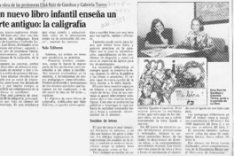 Un Nuevo libro infantil enseña un arte antiguo, la caligrafía  [artículo].