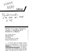 "Gestión de la imagen corporativa", creación y transmisión de la identidad de la empresa  [artículo].