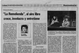 "La remolienda", al aire libre crece, involucra y entretiene "La remolienda", al aire libre crece, involucra y entretiene