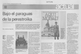 Bajo el paraguas de la perestroika Bajo el paraguas de la perestroika