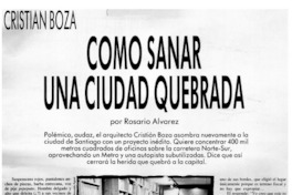 Cómo sanar una ciudad quebrada Cómo sanar una ciudad quebrada