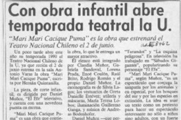 Con obra infantil abre temporada teatral la U.