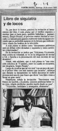 Libro de siquiatra y de locos Libro de siquiatra y de locos
