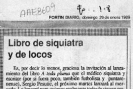 Libro de siquiatra y de locos Libro de siquiatra y de locos