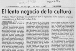 El lento negocio de la cultura