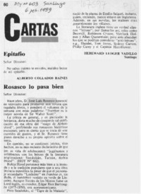 Rosasco lo pasa bien Rosasco lo pasa bien