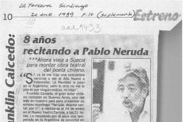 Franklin Caicedo, 8 años recitando a Pablo Neruda Franklin Caicedo, 8 años recitando a Pablo Neruda