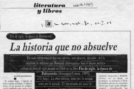 La historia que no absuelve  [artículo] Martín Hopenhayn.