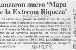 Lanzaron nuevo "Mapa de la extrema riqueza"  [artículo].