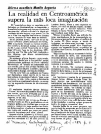 La Realidad en Centroamérica supera la más loca imaginación  [artículo].