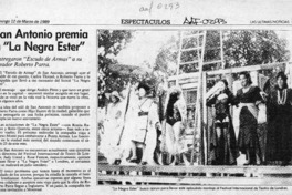 San Antonio premia a "La negra Ester" San Antonio premia a "La negra Ester"