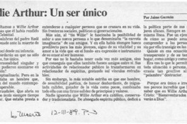 Willie Arthur, un ser único