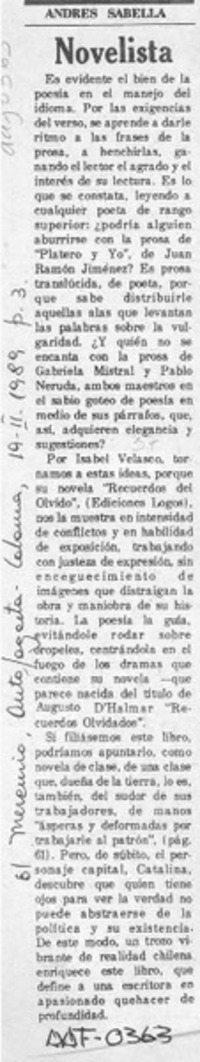 Novelista Novelista