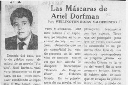 Las máscaras de Ariel Dorfman Las máscaras de Ariel Dorfman