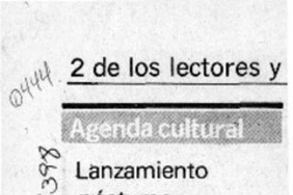 Lanzamiento póstumo  [artículo].