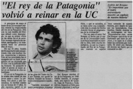 "El rey de la Patagonia" volvió a reinar en la UC "El rey de la Patagonia" volvió a reinar en la UC